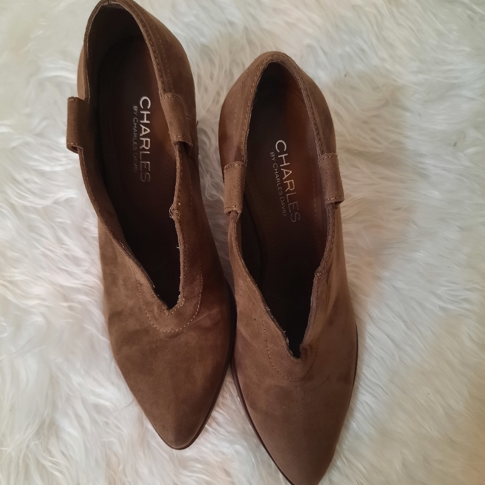 Charles david gray suede ankle boots sz 6 - Picture 6 of 6